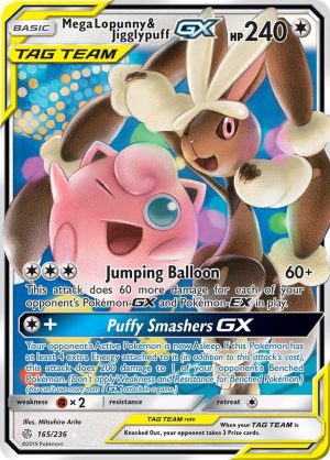 Mega Lopunny & Jigglypuff GX - 165/236 : Cosmic Eclipse