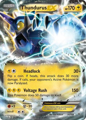 Thundurus EX - 26/108 : Roaring Skies