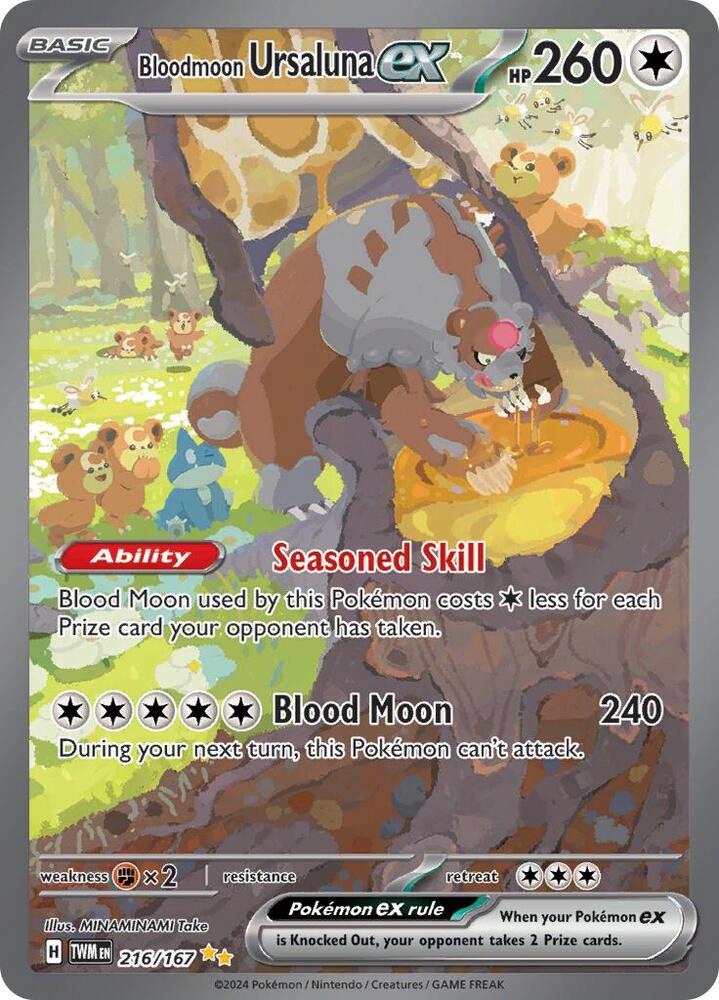 Bloodmoon Ursaluna ex - 216/167: Twilight Masquerade