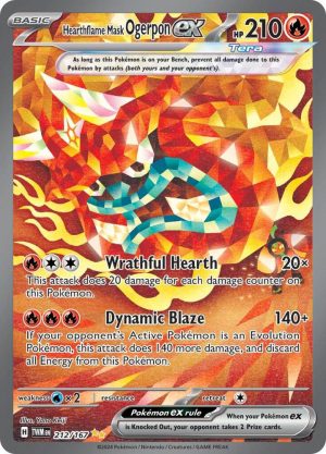 Hearthflame Mask Ogerpon ex - 212/167 : Twilight Masquerade