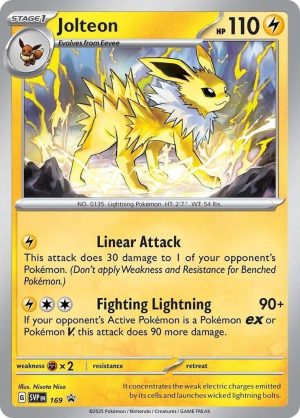 Jolteon - 169: Scarlet & Violet Promo Cards