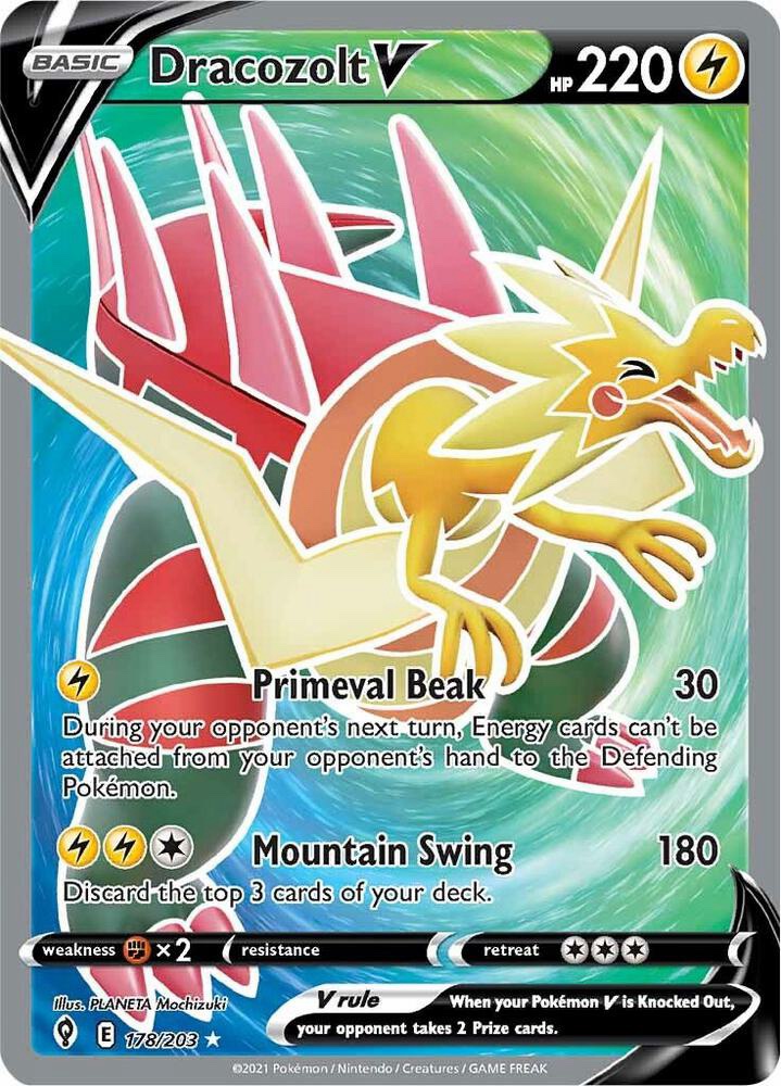 Dracozolt V (Full Art) - 178/203 : Evolving Skies