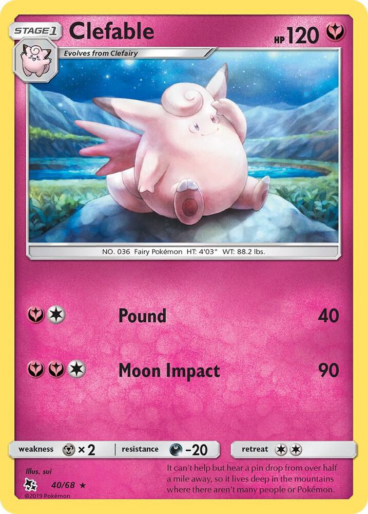 Clefable - 40/68 : Hidden Fates
