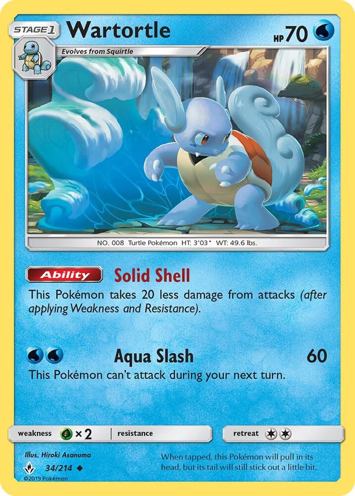 Wartortle - 34/214: SM - Unbroken Bonds
