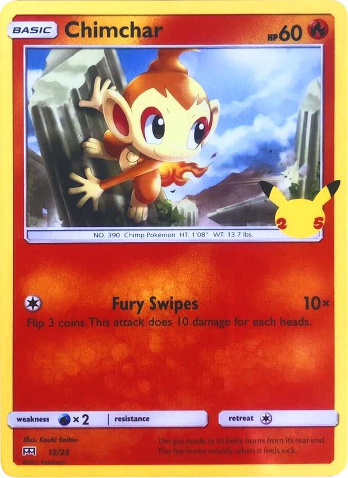 Chimchar - 012/025 - McDonald's 25th Anniversary Promos