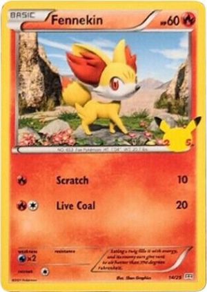 Fennekin - 014/025 - McDonald's 25th Anniversary Promos