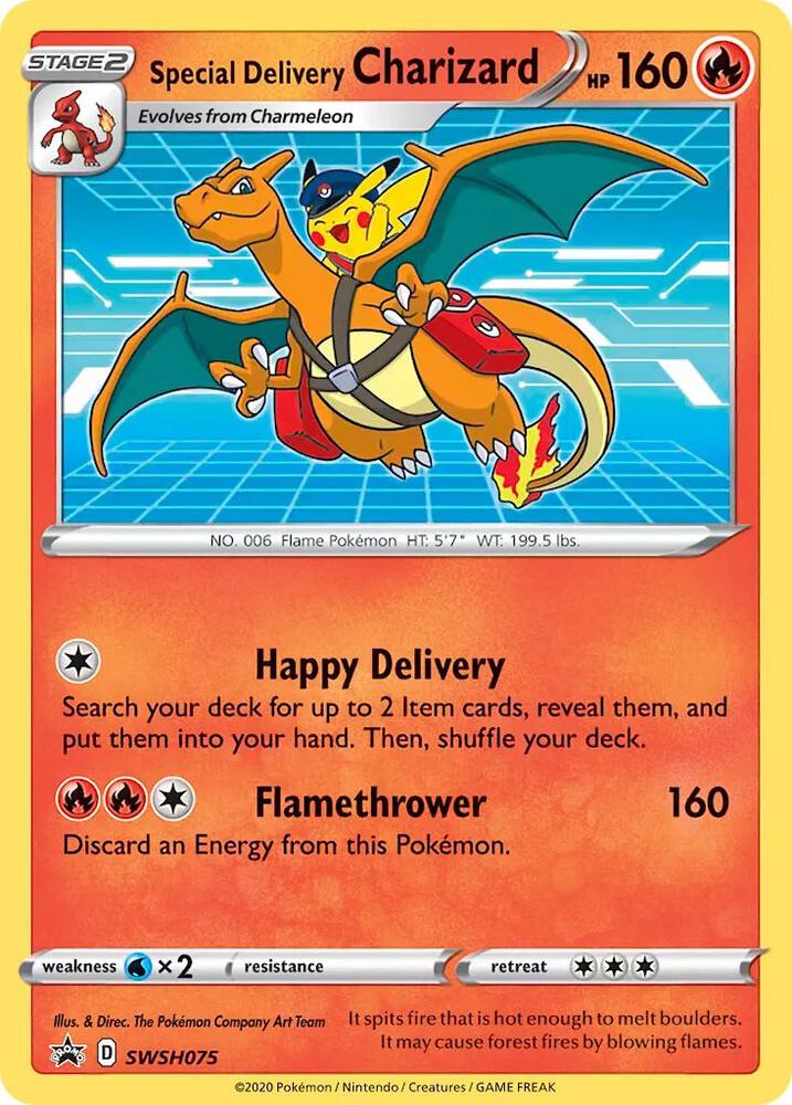 Special Delivery Charizard – SWSH075: Sword & Shield Promo Cards