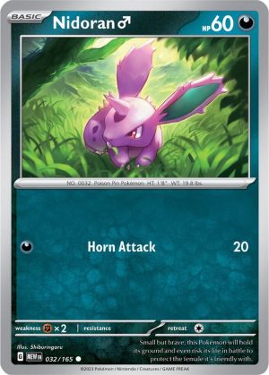 Nidoran M – 032/165: Scarlet & Violet 151