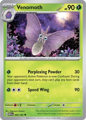 Venomoth – 049/165: Scarlet & Violet 151