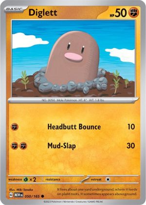 Diglett – 050/165: Scarlet & Violet 151