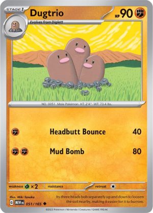 Dugtrio – 051/165: Scarlet & Violet 151