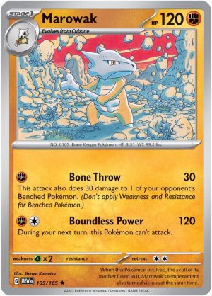 Marowak – 105/165: Scarlet & Violet 151