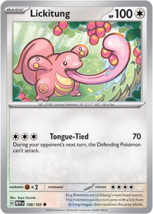 Lickitung – 108/165: Scarlet & Violet 151