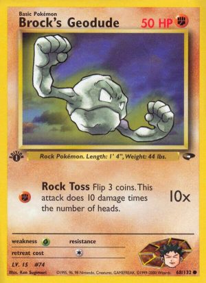 Brock's Geodude – 068/132: Gym Challenge