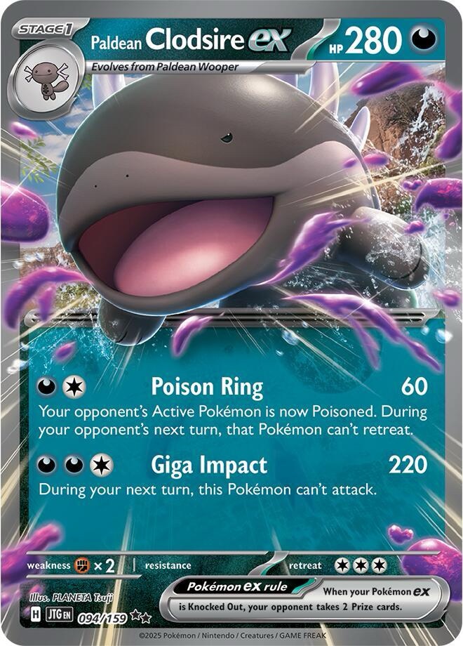 Paldean Clodsire ex - 094/159: Journey Together