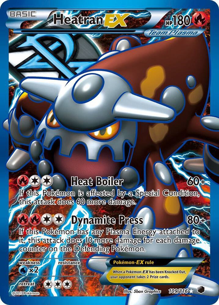Heatran EX (Team Plasma) (Full Art) - 109/116 : Plasma Freeze