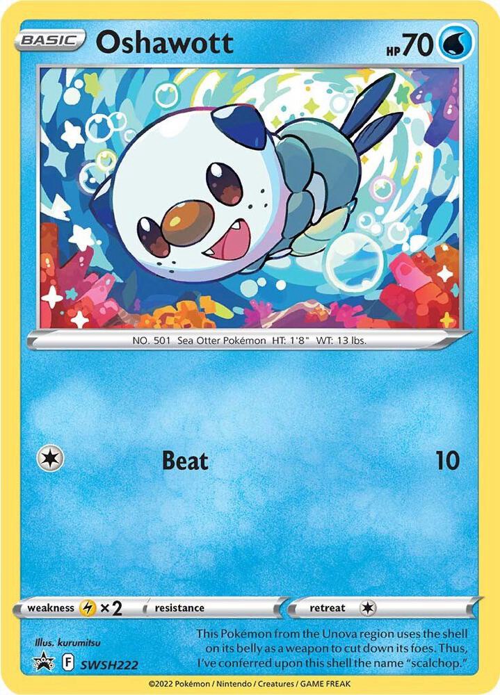 Oshawott - SWSH222 : Sword & Shield Promo Cards