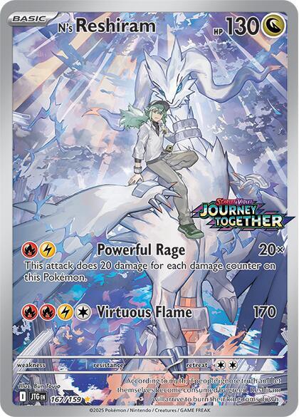 N's Reshiram - 167/159 (Journey Together Stamped) : Journey Together