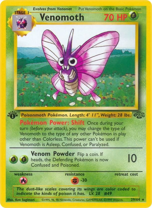 Venomoth (29) – 29/64: Jungle