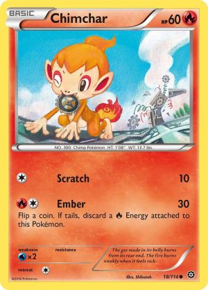Chimchar - 18/114: XY - Steam Siege