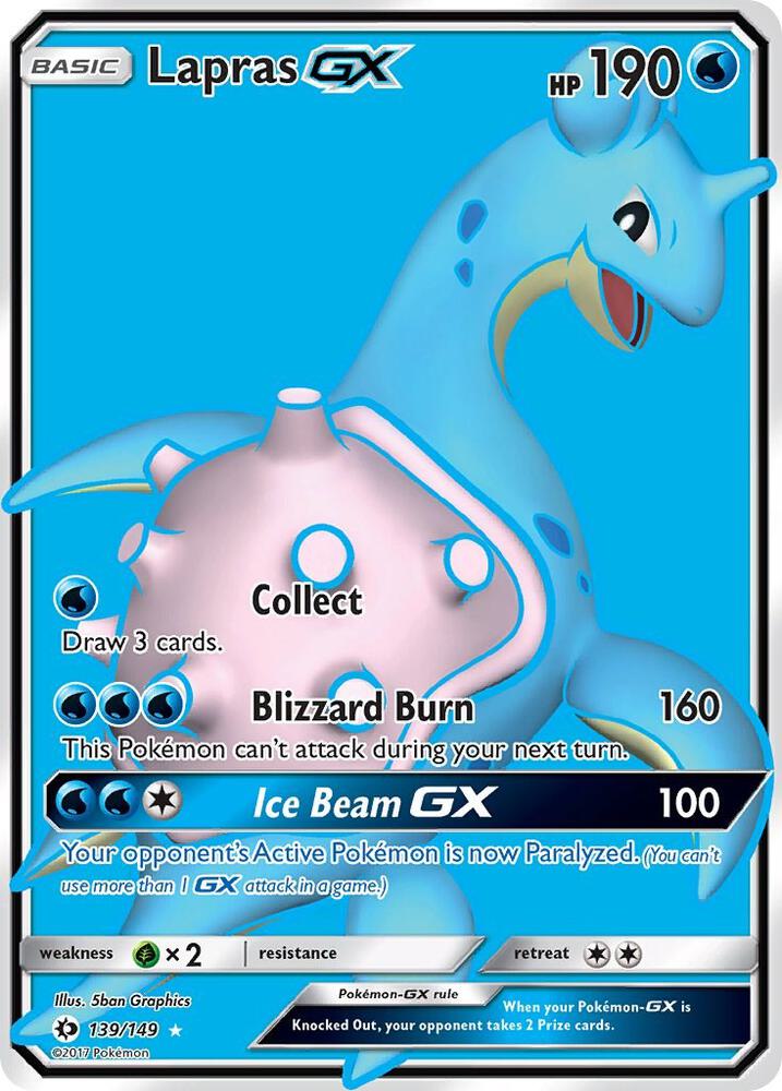 Lapras GX (Full Art) - 139/149: SM Base Set