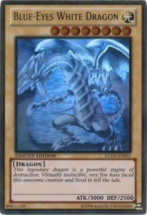 Blue-Eyes White Dragon - GLD5-EN001: Gold Series: Haunted Mine