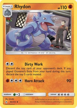 Rhydon - 94/214: SM - Unbroken Bonds