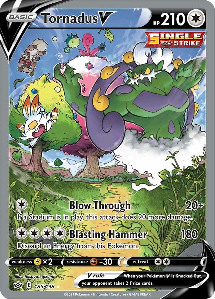 Tornadus V (Alternate Full Art) - 185/198: SWSH06: Chilling Reign