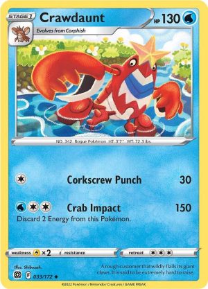 Crawdaunt - 033/172: Brilliant Stars
