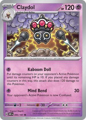 Claydol - 095/197: Obsidian Flames