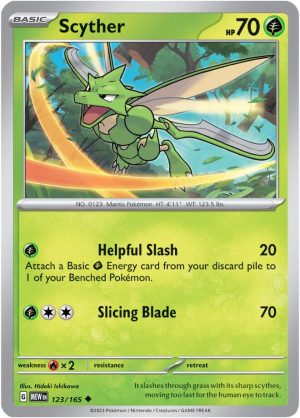 Scyther - 123/165: Scarlet & Violet 151