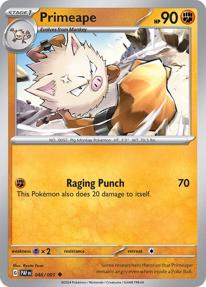 Primeape - 046/091: Paldean Fates