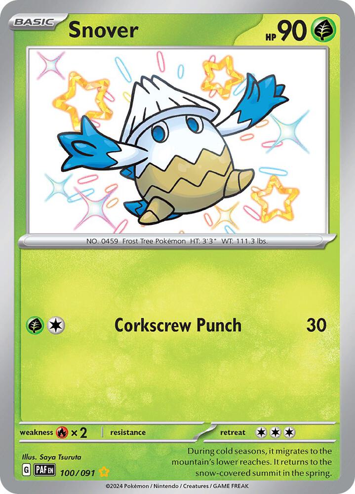 Snover - 100/091: Paldean Fates