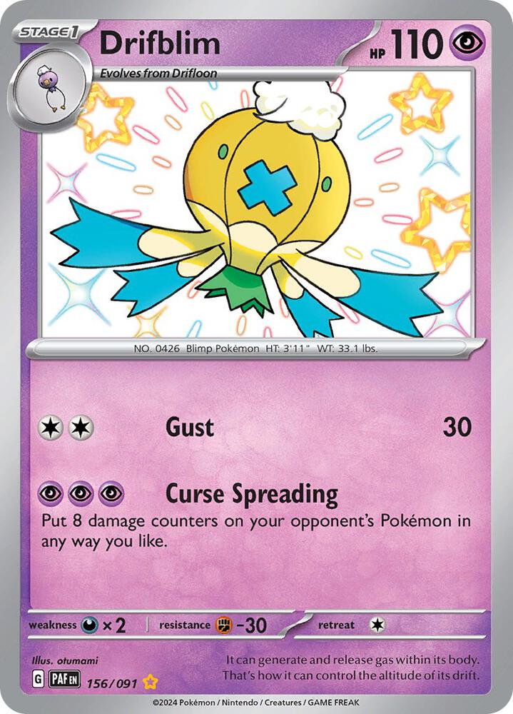 Drifblim - 156/091: Paldean Fates
