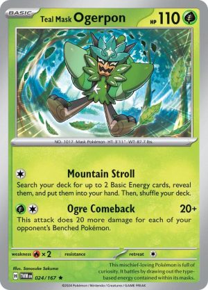 Teal Mask Ogerpon - 024/167: Twilight Masquerade