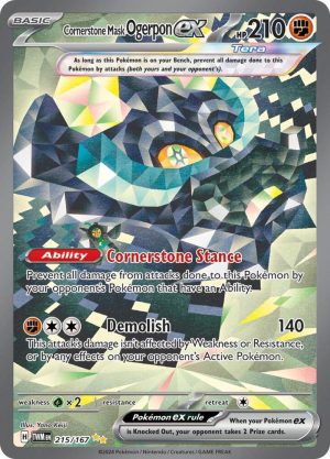 Cornerstone Mask Ogerpon ex - 215/167: Twilight Masquerade
