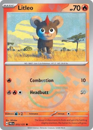 Litleo (Poke Ball Pattern) - 015/131: Prismatic Evolutions