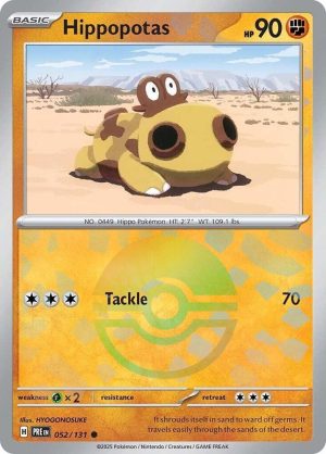Hippopotas (Poke Ball Pattern) – 052/131: Prismatic Evolutions