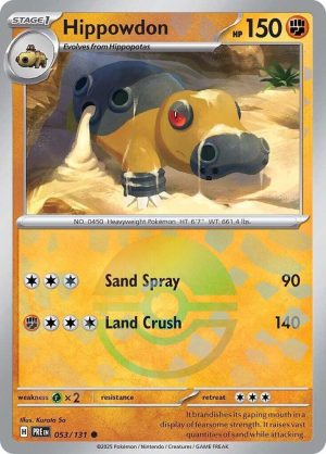 Hippowdon (Poke Ball Pattern) - 053/131: Prismatic Evolutions