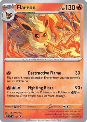 Flareon – 167: Scarlet & Violet Promo Cards