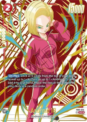 Android 18 - FB01-014: Awakened Pulse Alternate Art Reprints