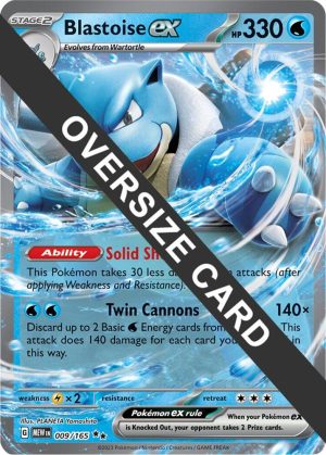 Blastoise ex - 009/165: Jumbo Cards