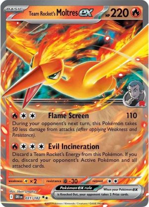 Team Rocket's Moltres ex - 031/182: Destined Rivals