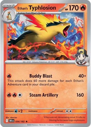 Ethan's Typhlosion - 034/182: Destined Rivals