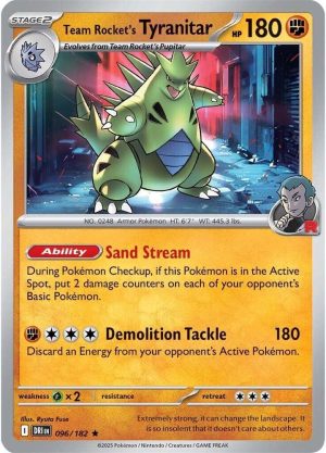 Team Rocket's Tyranitar - 096/182: Destined Rivals