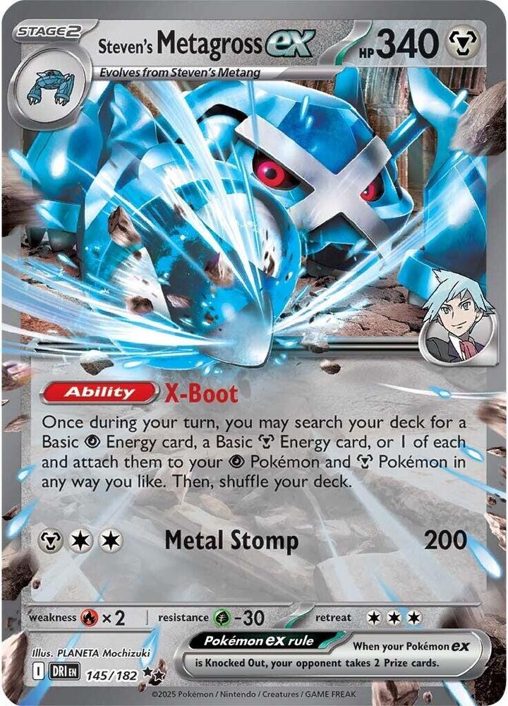 Steven's Metagross ex - 145/182: Destined Rivals