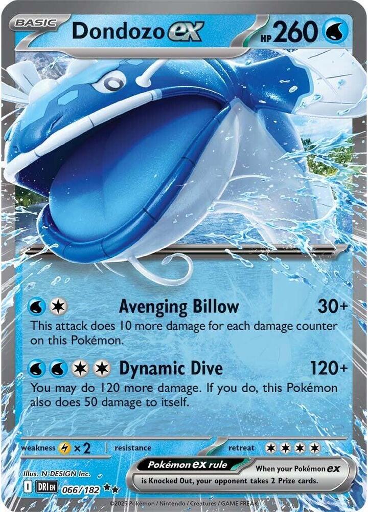Dondozo ex - 066/182: Destined Rivals