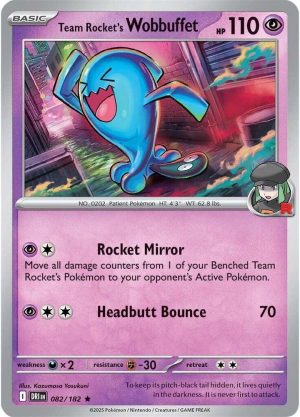 Team Rocket's Wobbuffet - 082/182: Destined Rivals
