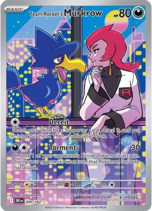 Team Rocket's Murkrow - 200/182: Destined Rivals