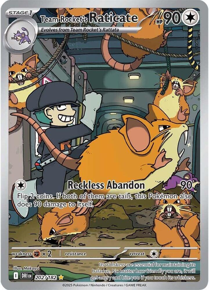 Team Rocket's Raticate - 202/182: Destined Rivals